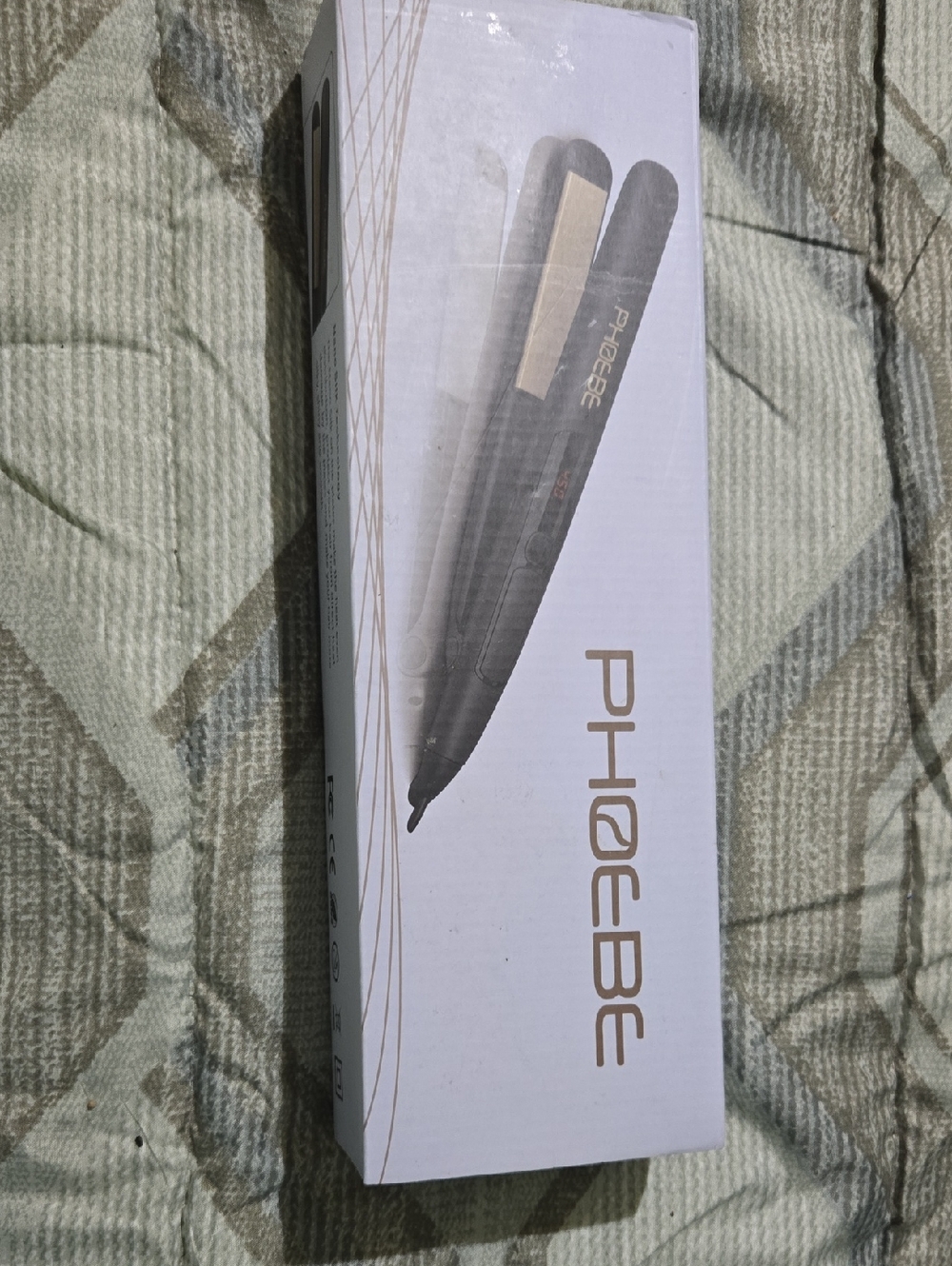 PHOEBE Black Hair Straightener - Black and Gold